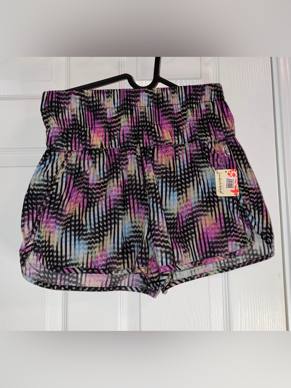 FP Movement by Free People Black Multi-Color Athletic Shorts